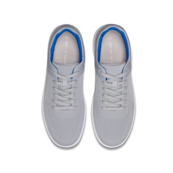 Men's Knitted Casual Sneakers - GREY - 4